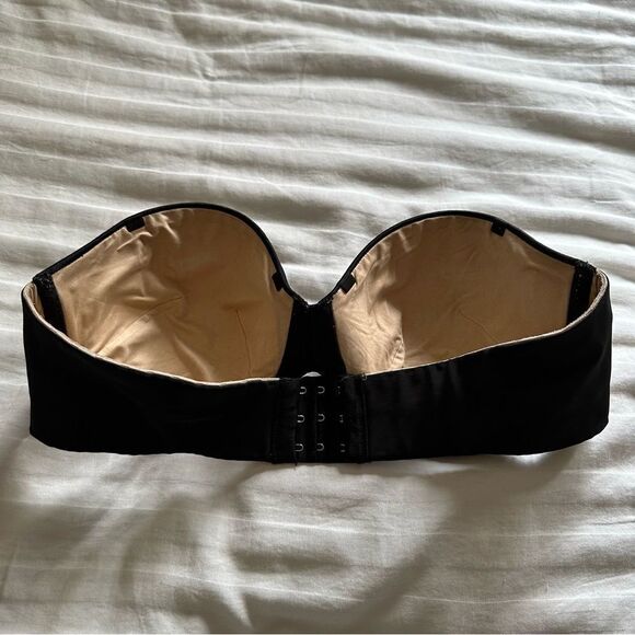 Victoria’s Secret reversible black and tan strapless bra size 36D - Picture 3 of 7